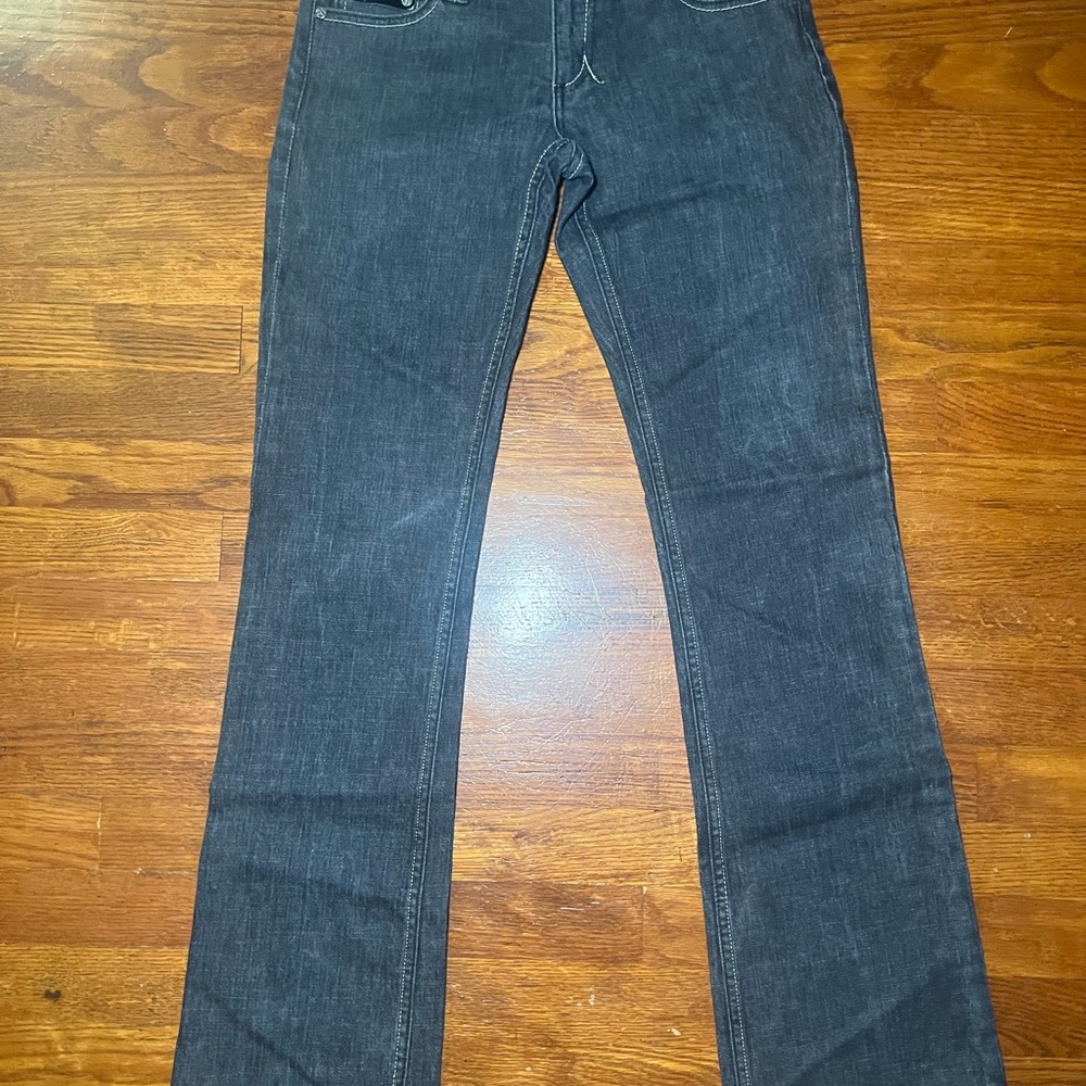 Allen B. By Allen Schwartz Dark Blue Boot Cut Jeans